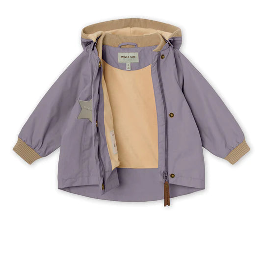 WAI FLEECE LINED SPRING JACKET. GRS-Minimal Lilac