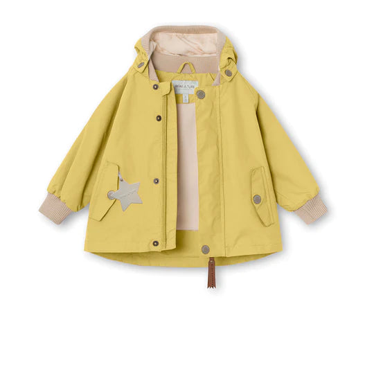 WALLY FLEECE LINED SPRING JACKET. GRS-Dusky Citron