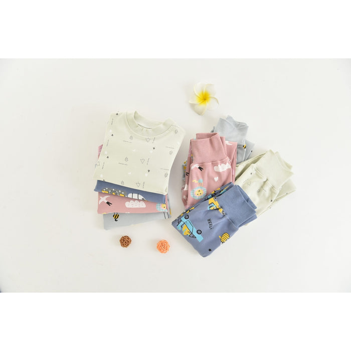 KaWaii Baby 2-piece Cotton Bodysuit- Excavator 100/2-3 Yrs