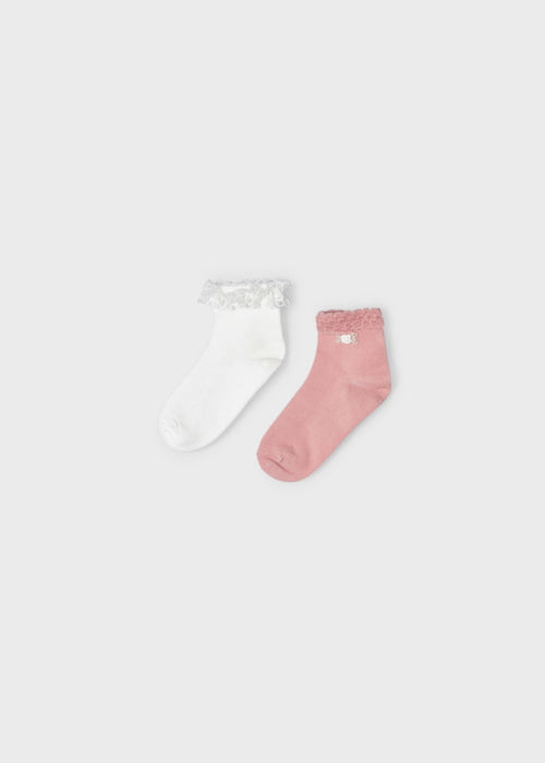 2-Pack Sustainable Cotton Socks Girl