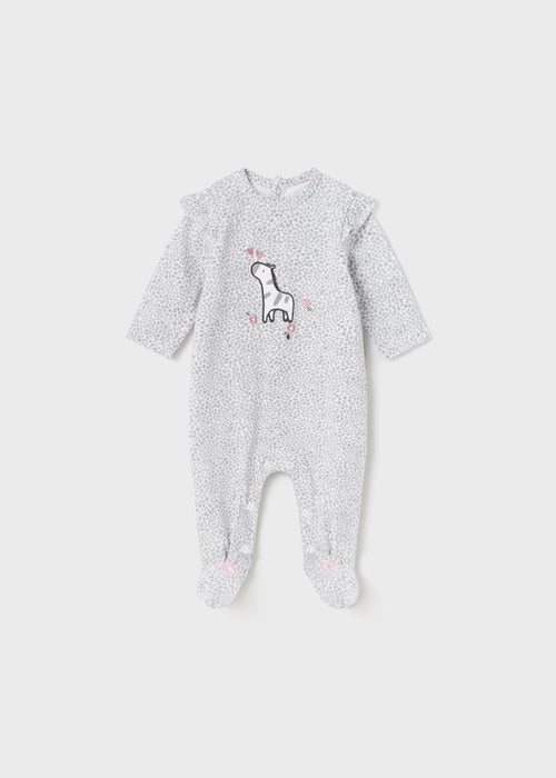 2 piece sustainable cotton print rompers set newborn (Gift Set)