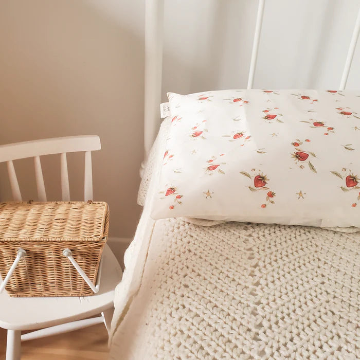 Strawberry Field Large Pillow with Case