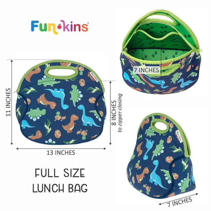 Large, Machine Washable Lunch Bag for Kids - Unicorns