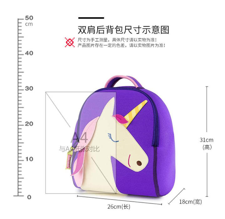 Machine Washable Preschool Backpack-Unicorn