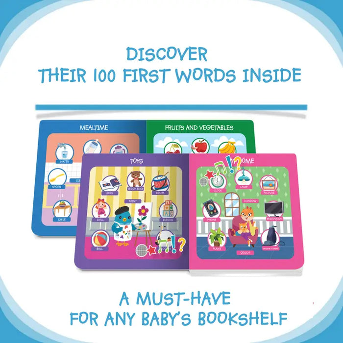 Ditty Bird Baby Educational book Christmas: First 100 Words