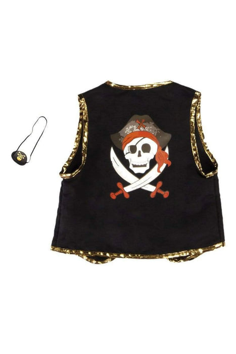 Pirate Vest with Eye Patch 4-7Y