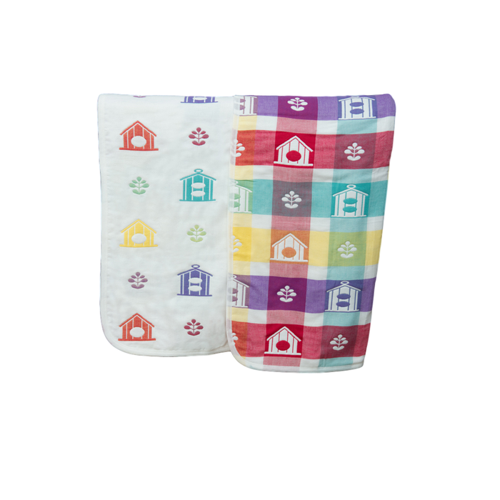 KaWaii Baby Muslin Jacquard Cotton Blanket- Sweet Home M/L