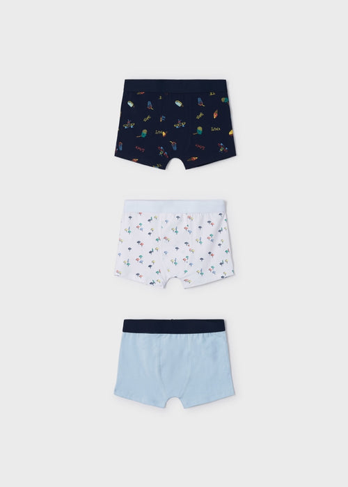 3 pack print boxers boy