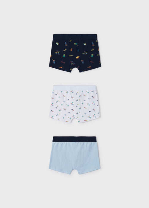 3 pack print boxers boy