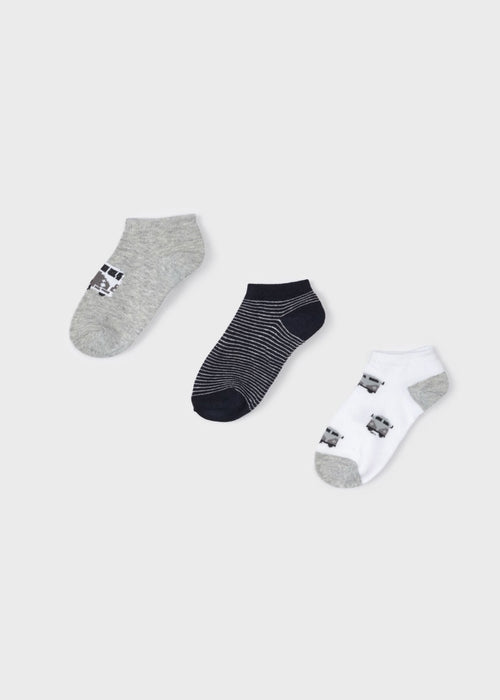 3 pack print socks boy