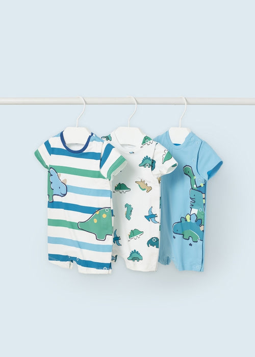 3 piece sustainable cotton sleepsuits newborn