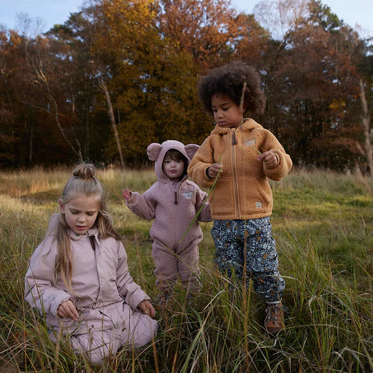 AMADEUS KOALA FLEECE JUMPSUIT— Cloudy Rose