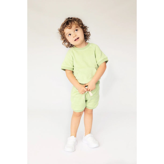 Pistachio Towelling Cotton Summer Tracksuit Unisex