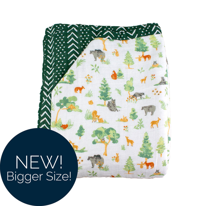 Forest + Mudcloth Classic Muslin Super Snuggle Blanket