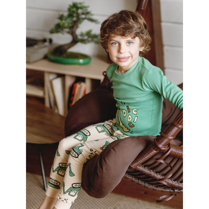 Digging Dozer Organic Cotton Pajamas