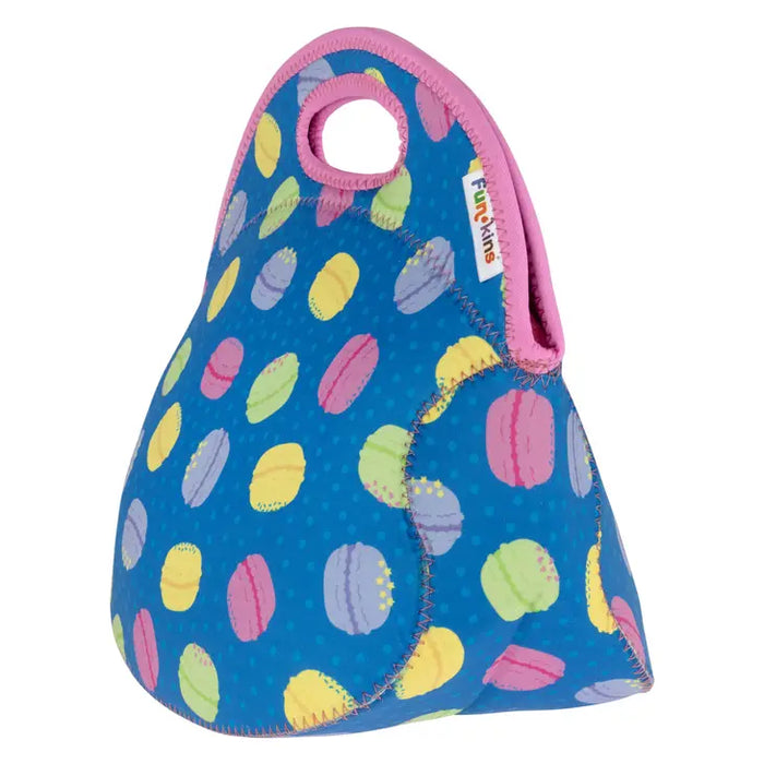 Large, Machine Washable Lunch Bag for Kids - Macarons