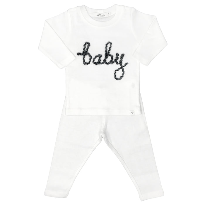 Baby Charcoal 2-Piece Set With Leggings