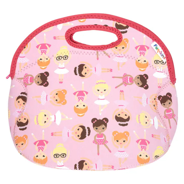 Large Machine Washable Lunch Bag for Kids - Ballerinas