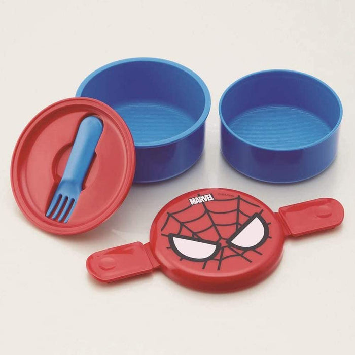 Round Lunchbox Comes with Fork (500 ml) Spider Man