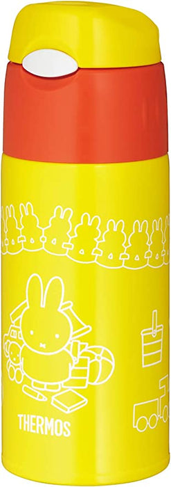 Water Bottle Insulated Bottle with a Straw,400 ml Miffy