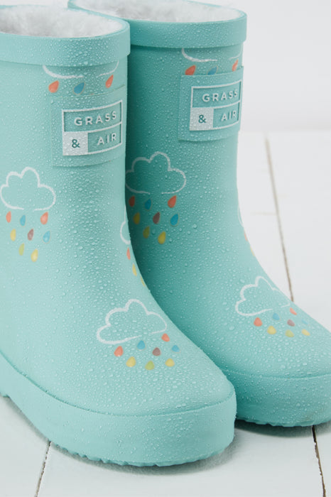 Pistachio Colour-Changing Kids Winter Wellies