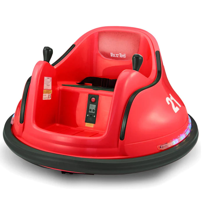 Kids Bumper Car 360° Rotation with Remote Control 12V Voltz Toys (Red)