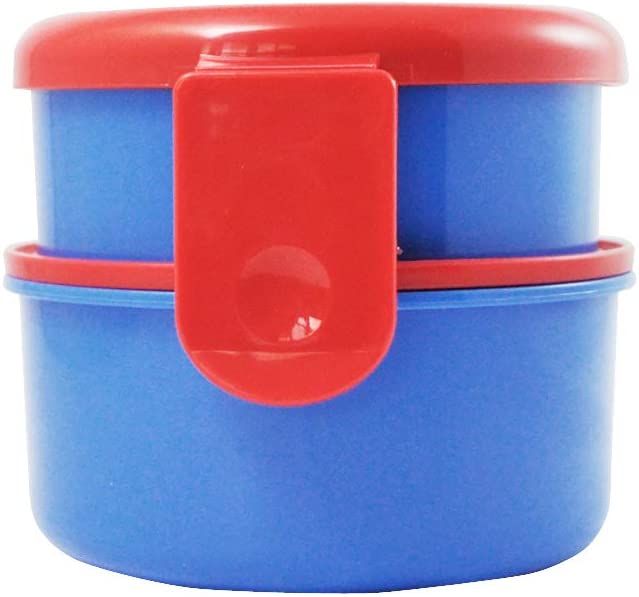 Round Lunchbox Comes with Fork (500 ml) Spider Man