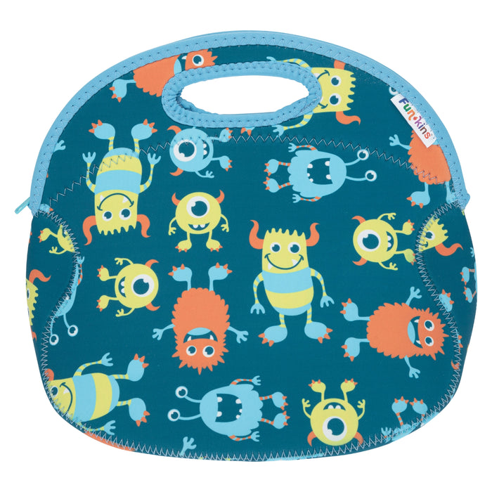 Large, Machine Washable Lunch Bag for Kids - Monsters