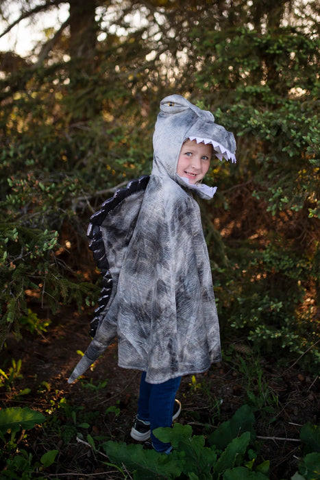 Gray Grandasaurus Spinosaurus Cape 4-6Y