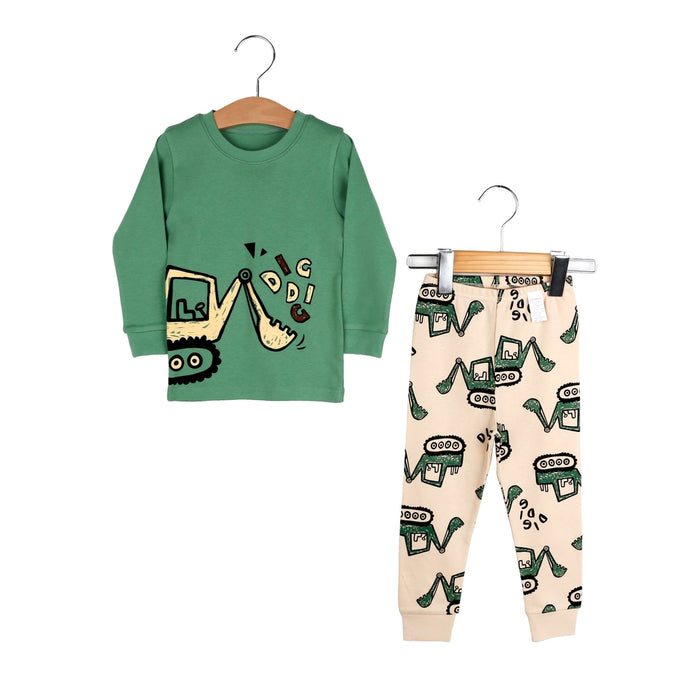 Digging Dozer Organic Cotton Pajamas