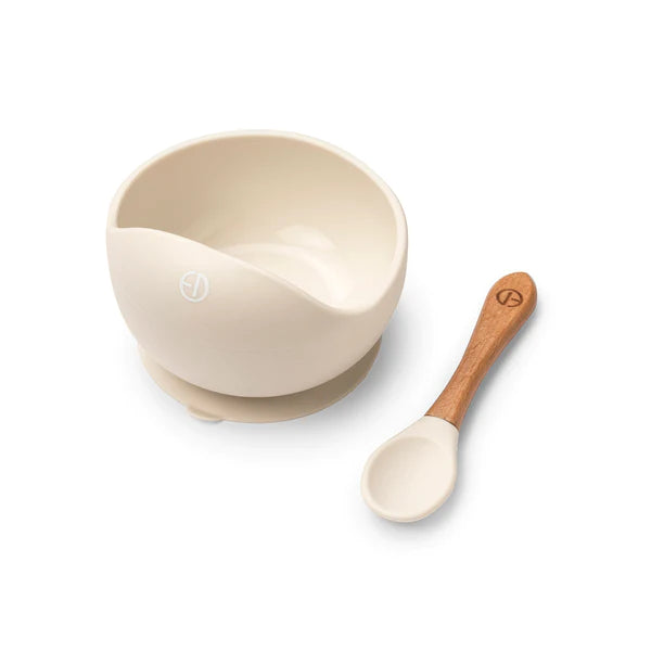 Silicone Bowl Set - Vanilla Whit