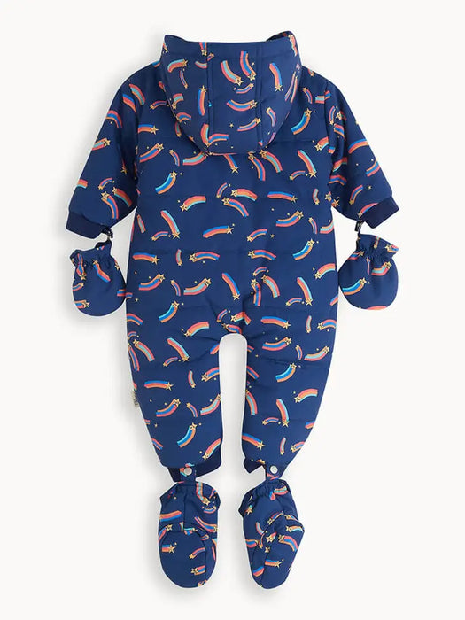 Navy with Rainbow Star Snowsuit