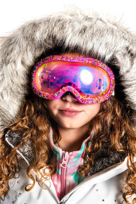 Ski Goggle, Rainbow Rhinestone, Girls