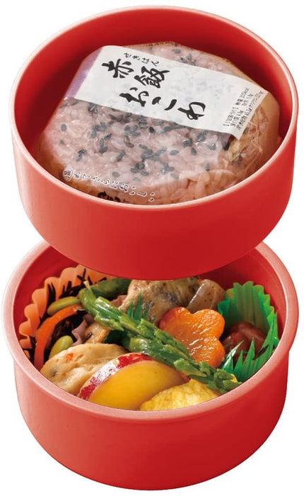 Round Lunchbox  (500 ml) Includes Fork Made in Japan