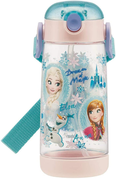 Children's Water Bottle, Clear Bottle with Straw, Frozen (480 ml)