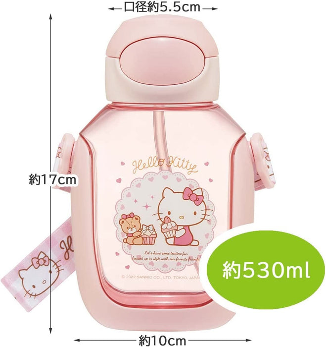 Water Bottle with Straw 530 ml Hello Kitty