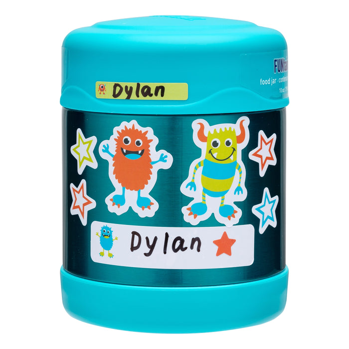 Waterproof Vinyl Peel & Stick Labels for Kids - Monsters