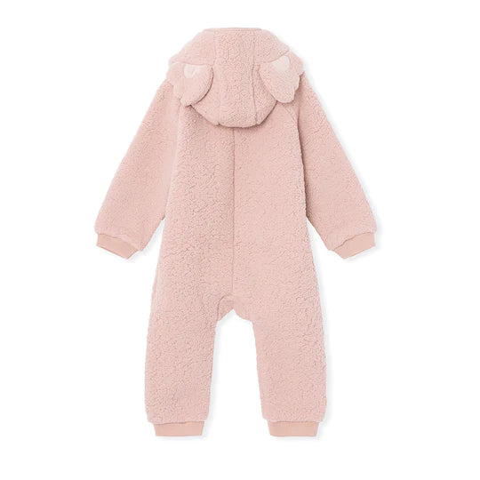 AMADEUS KOALA FLEECE JUMPSUIT— Cloudy Rose