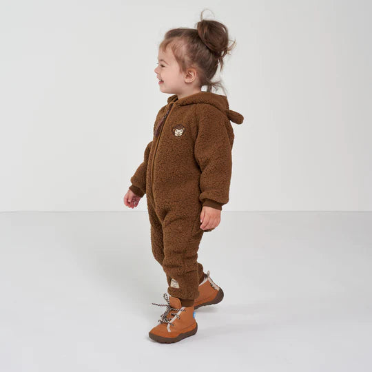 AMADEUS MONKEY FLEECE JUMPSUIT — Wood