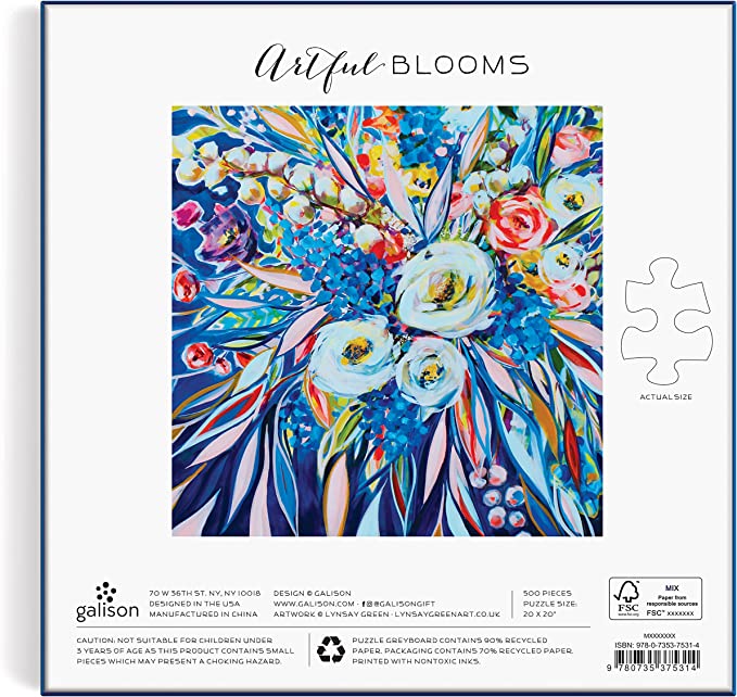 Artful Blooms 500 Piece Puzzle