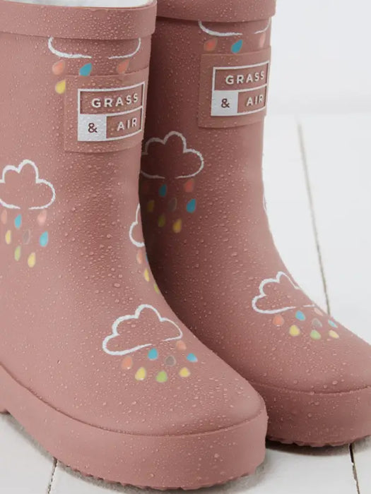 Rose Colour-Changing Kids Winter Wellies