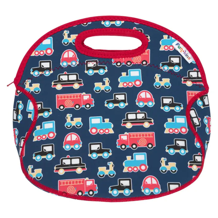 Large, Machine Washable Lunch Bag for Kids - Transportation