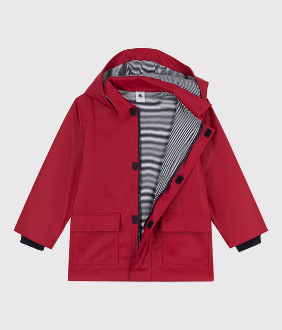 CHILDREN'S UNISEX ICONIC RECYCLED RAINCOAT-CORRIDA red