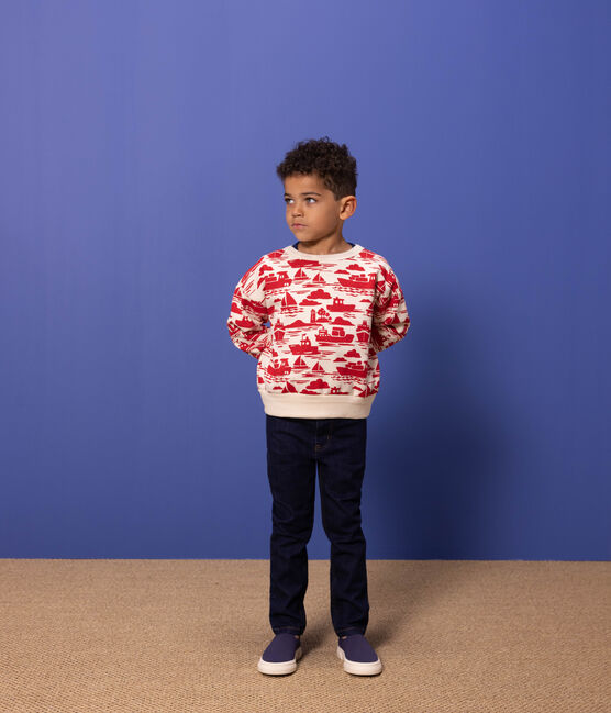 BOYS' PATTERNED FLEECE SWEATSHIRT