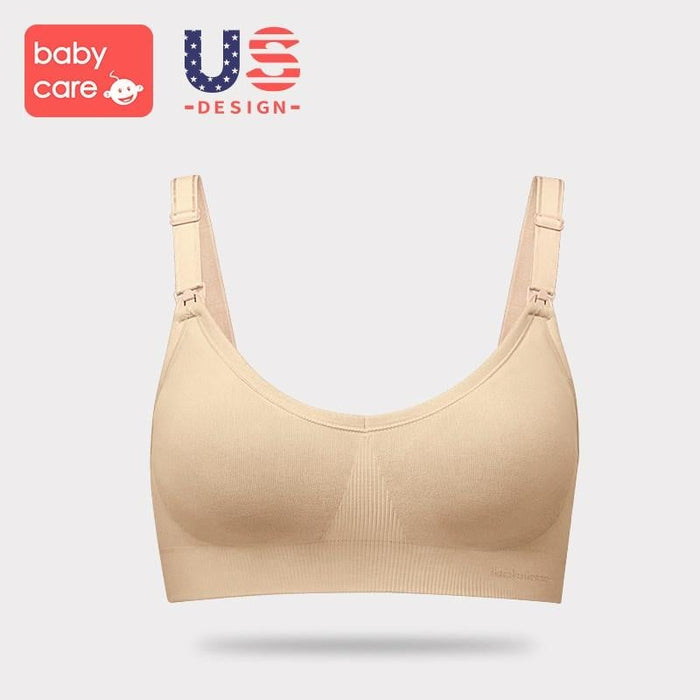 Maternity Breathable Nursing Bra -Complexion