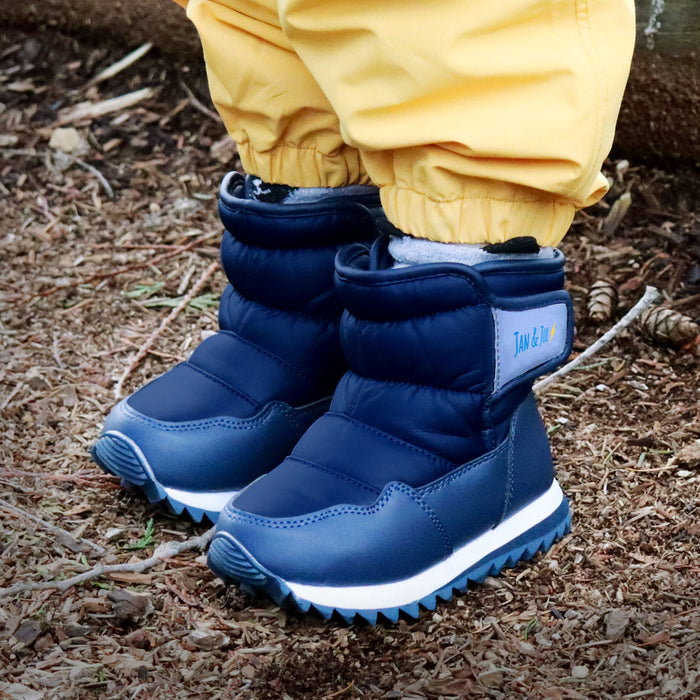 Toasty-Dry Puffy Winter Boots | Navy