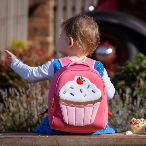 Machine Washable Harness Backpack-Cupcake