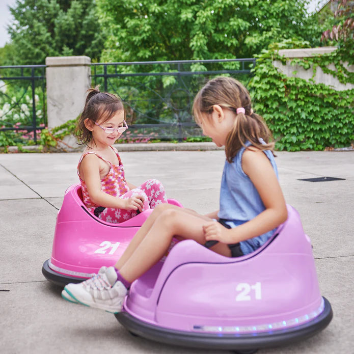 Kids Bumper Car 360° Rotation with Remote Control 12V Voltz Toys (Purple)