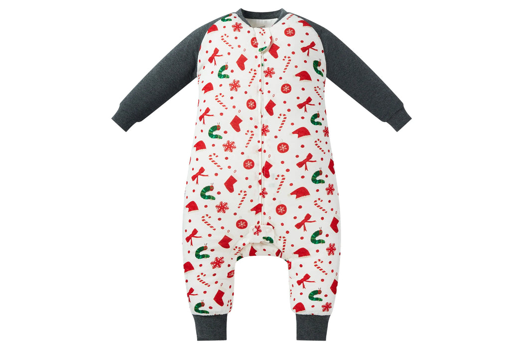 Bamboo Jersey Footed Sleep Bag 2.5 TOG - Eric Carle Candy Cane Lane