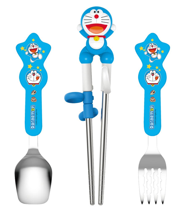 Edison Doraemon Stainless Chopsticks Spoon&Fork Set